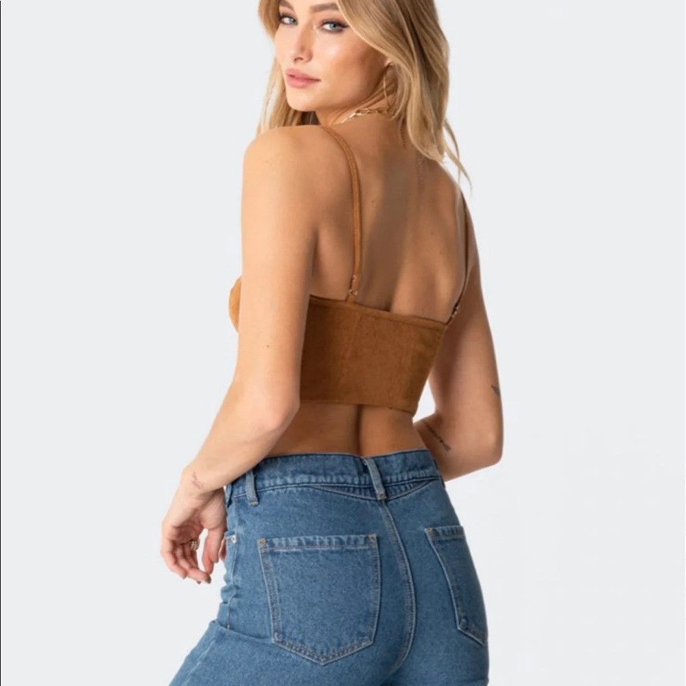 Edikted Corduroy Corset Top